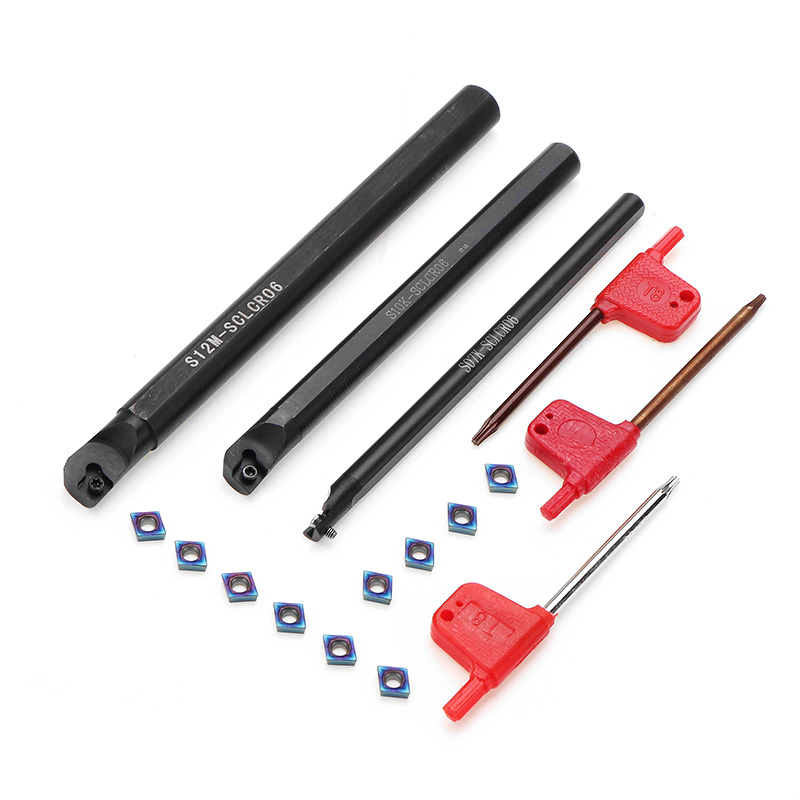 Drillpro-3pcs-SCLCR-Lathe-Boring-Bar-Turning-Tool-Holder-Set-with-10pcs-Blue-Nano-CCMT0602-Inserts-1284740-3