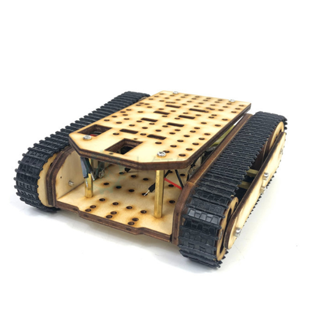 Small-Hammer-SN8600-DIY-Wooden-Tank-Assembled-Robot-Kit-1655170-1