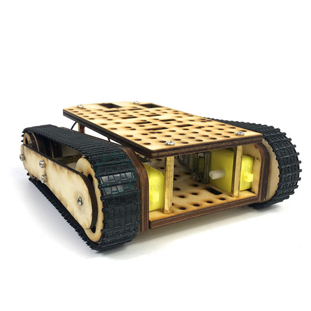 Small-Hammer-SN8600-DIY-Wooden-Tank-Assembled-Robot-Kit-1655170-2