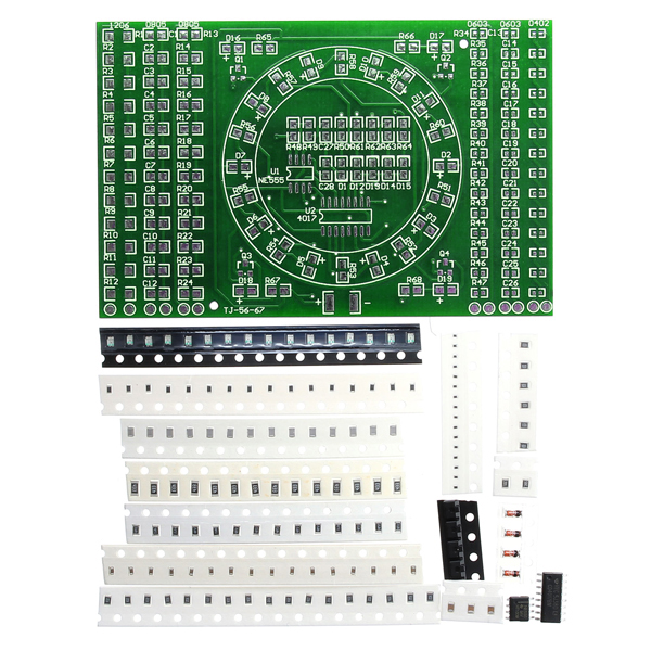 10Pcs-DIY-SMD-Rotating-LED-SMD-Components-Soldering-Practice-Board-Skill-Training-Kit-1177843-3