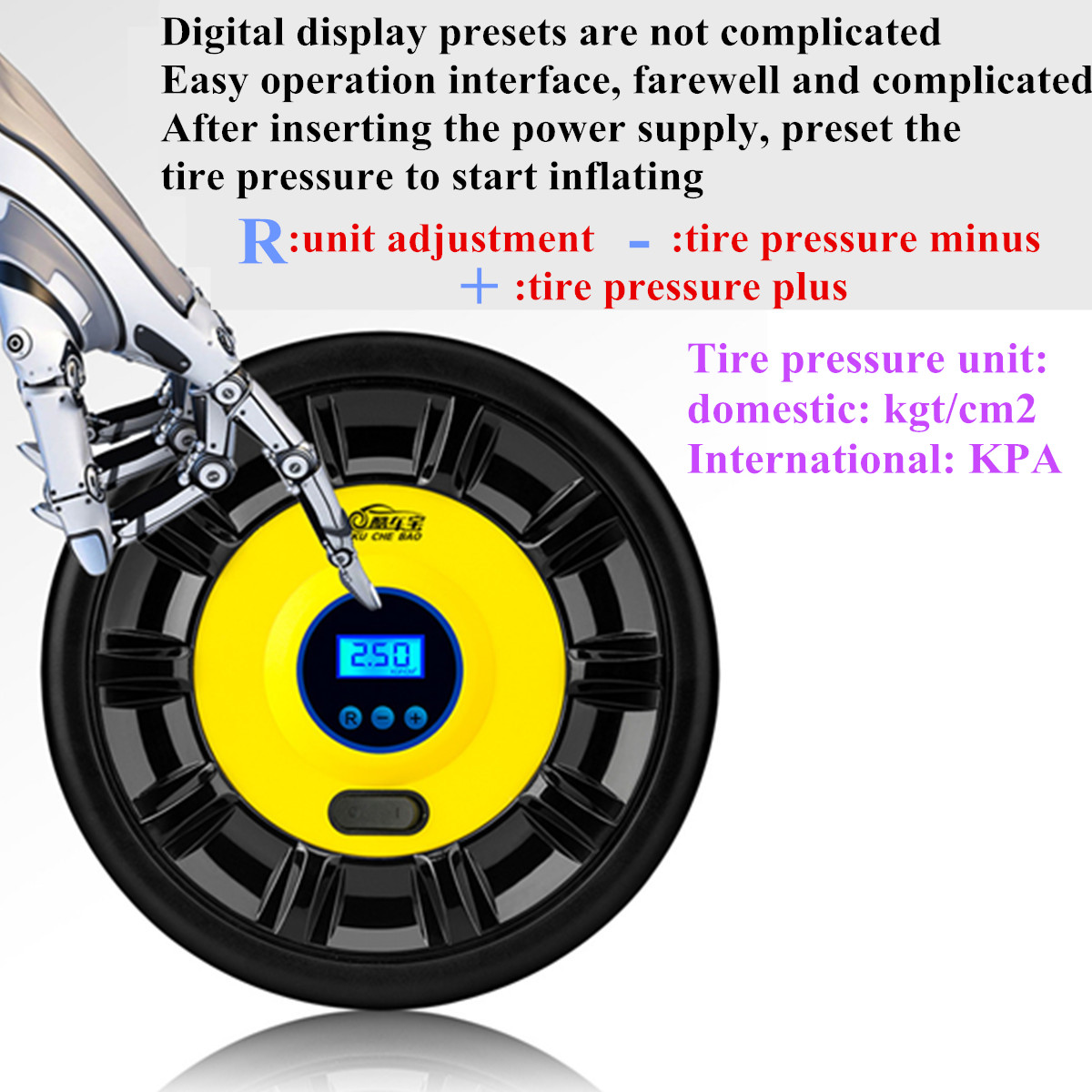 12V-Portable-Tire-Air-Pump-Digital-DisplayPointer-Compressor-Inflator-W-LED-Lights-1538421-8