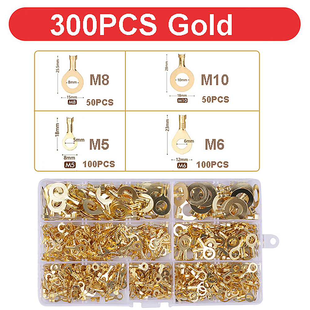 150300540-PCS-M3M4M5M6M8M10-Ring-Lugs-Eyes-Copper-Crimp-Terminals-Cable-Lug-Wire-Connector-Non-insul-1975906-5