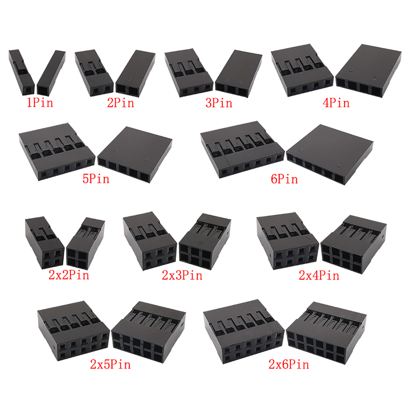 Dupont Connector Kit - 370pcs 2.54mm Jumper Wire Crimp Pins & Housing For DIY Electronics