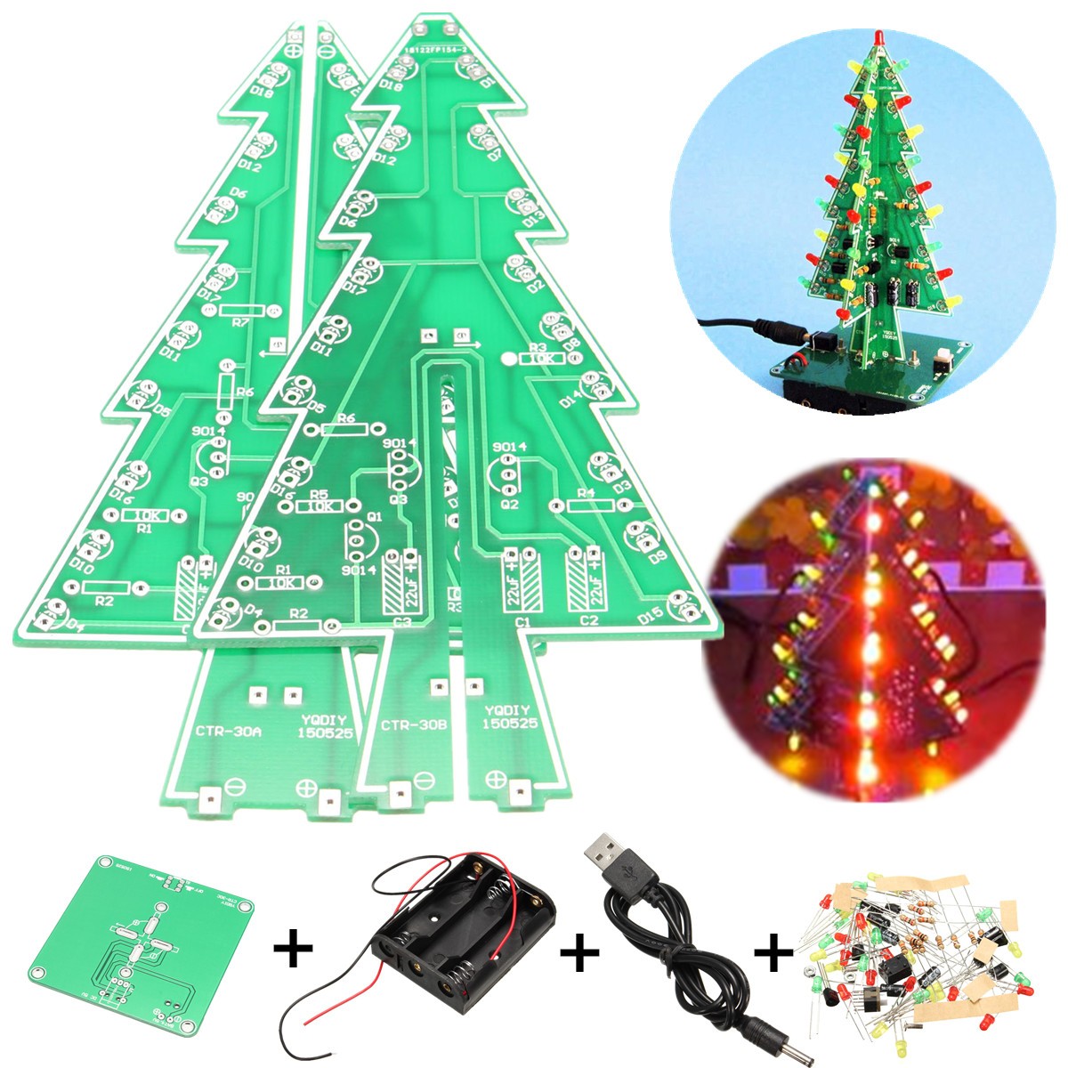 DIY-Christmas-Tree-LED-Flashing-Light-Kit-Circuit-Board-Mould-Green-Xmas-1632715-2