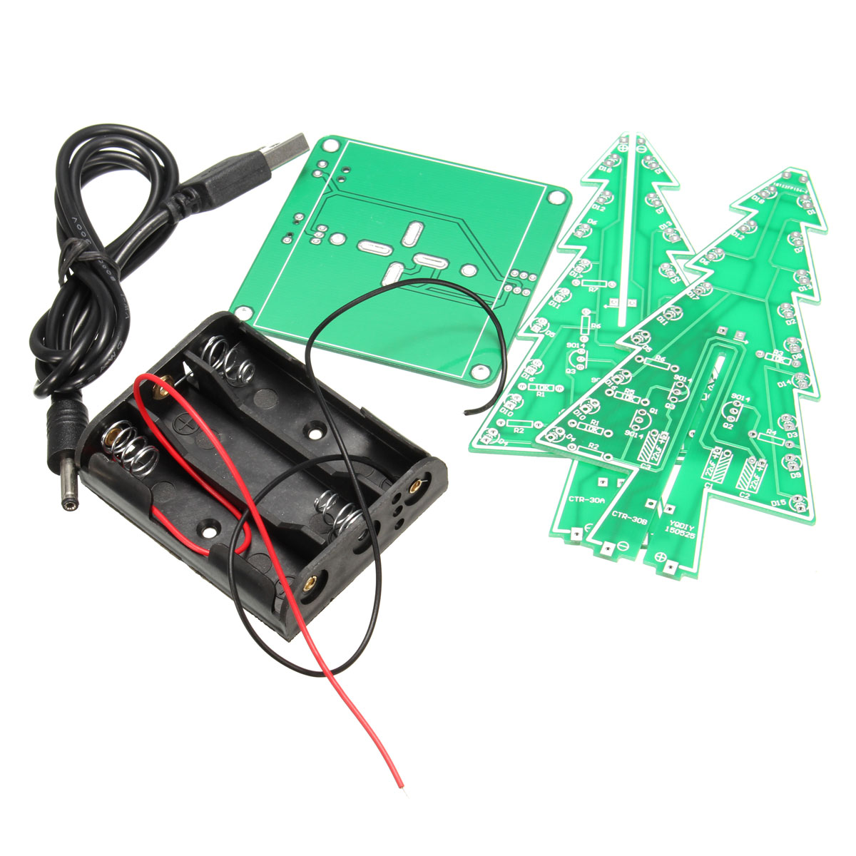 DIY-Christmas-Tree-LED-Flashing-Light-Kit-Circuit-Board-Mould-Green-Xmas-1632715-4
