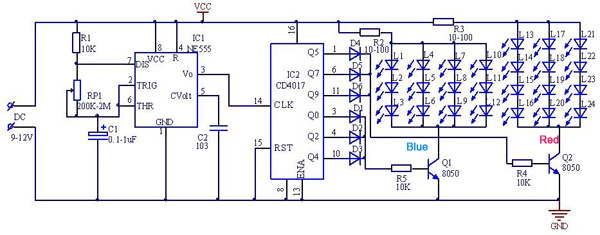 DIY-Double-Color-Flashing-Lights-Kit-Electronic-Production-NE555CD4017-Practice-Learning-Kit-1161503-8