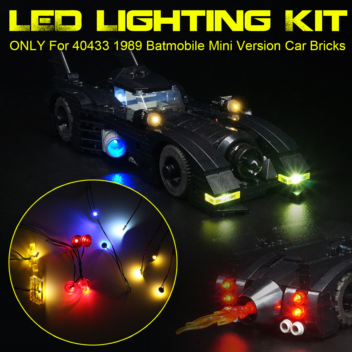 DIY-LED-Light-Lighting-Kit-ONLY-For-LEGO-40433-1989-BatMobile-Mini-Version-Car-Brick-1629831-1