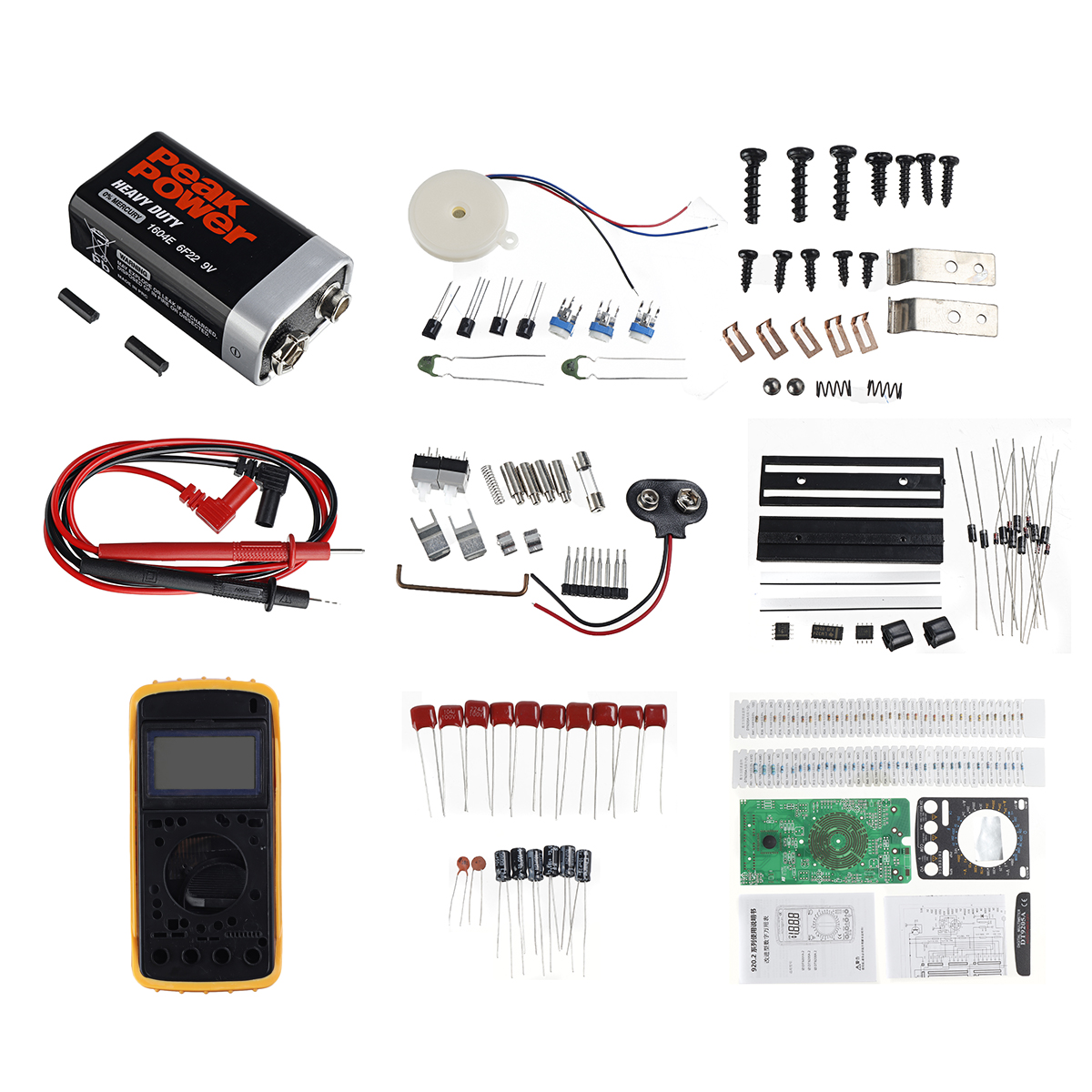 Digital-Multimeter-Teaching-Kit-DT9205A-Multimeter-SolderingTraining-DIY--Parts-Production-Kit-1730190-1