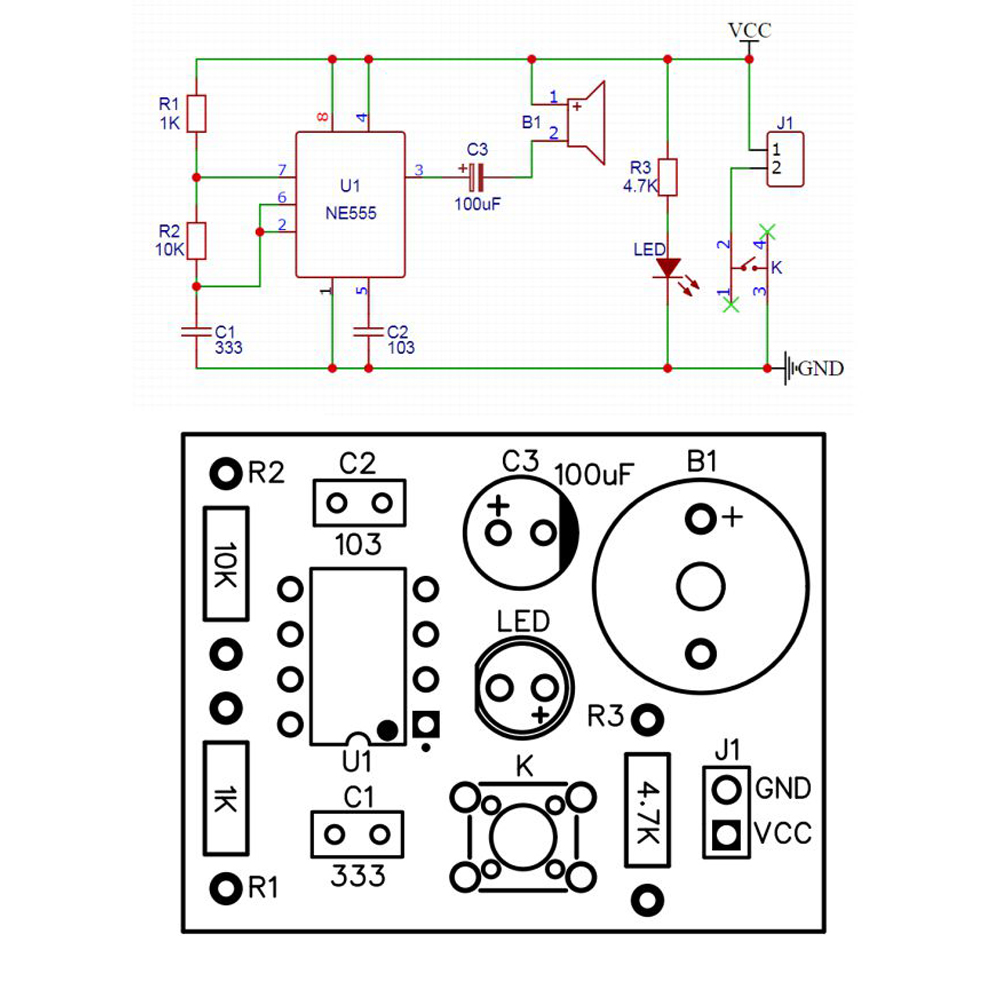 Electronic-Circuit-DIY-Production-Analog-Telegraph-DIY-Spare-Parts-Welding-Training-DIY-Kit-1961370-1