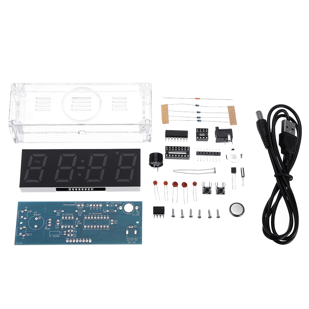 Geekcreitreg-Colorful-Digital-Clock-Electronic-Production-Kit-DIY-Parts-Component-Kit-Electronic-Wat-1721795-2