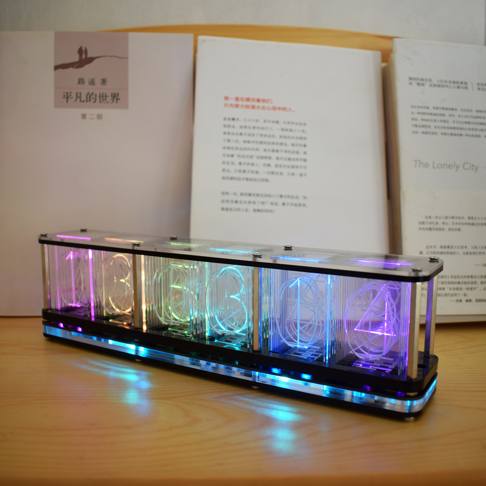 Geekcreitreg-DIY-Imitate-Glow-Clock-Kit-Full-Color-RGB-Glow-Tube-Clock-LED-Music-Spectrum-Kit-1772247-9