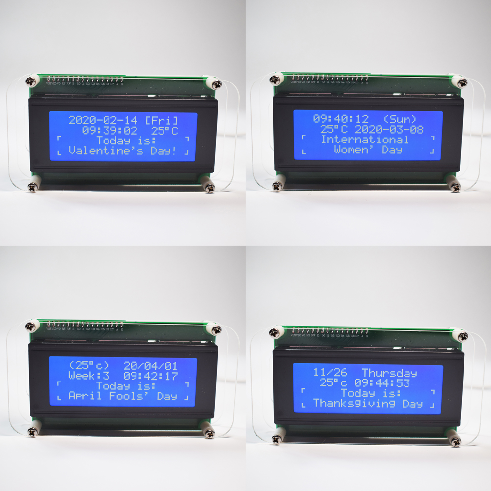 Geekcreitreg-Multifunctional-LCD-Music-Spectrum-Large-Font-DS3231-Clock-DIY-Kit-1663302-4