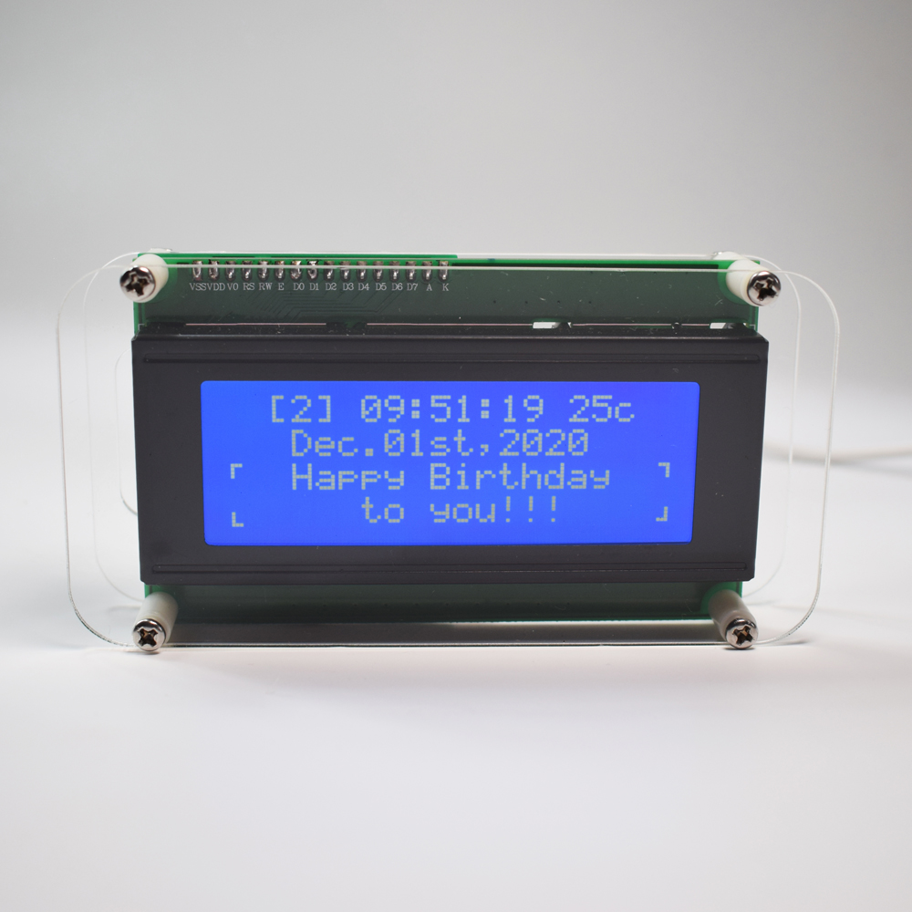 Geekcreitreg-Multifunctional-LCD-Music-Spectrum-Large-Font-DS3231-Clock-DIY-Kit-1663302-7