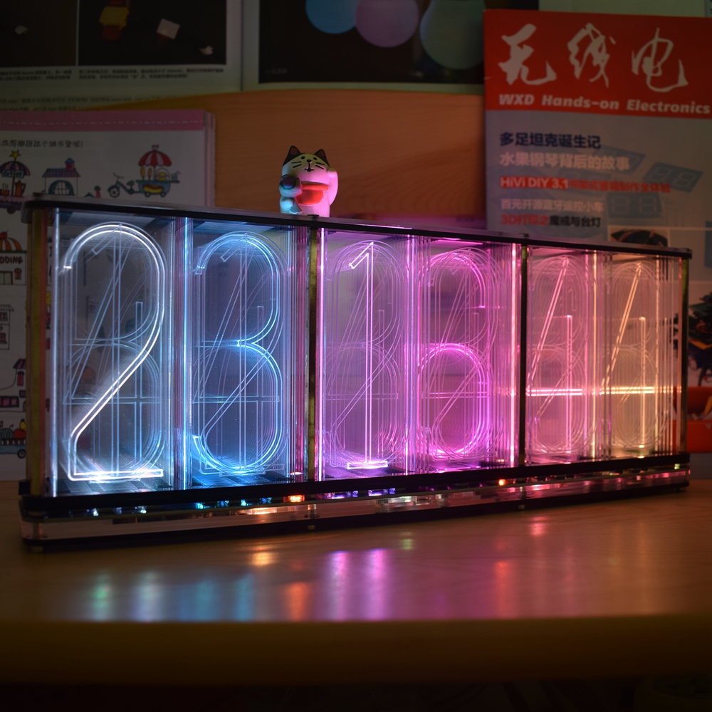 Oversized-Font-Analog-Nixie-Tube-Clock-Rainbow-LED-Full-Color-Music-Spectrum-DIY-Kit-1961428-9