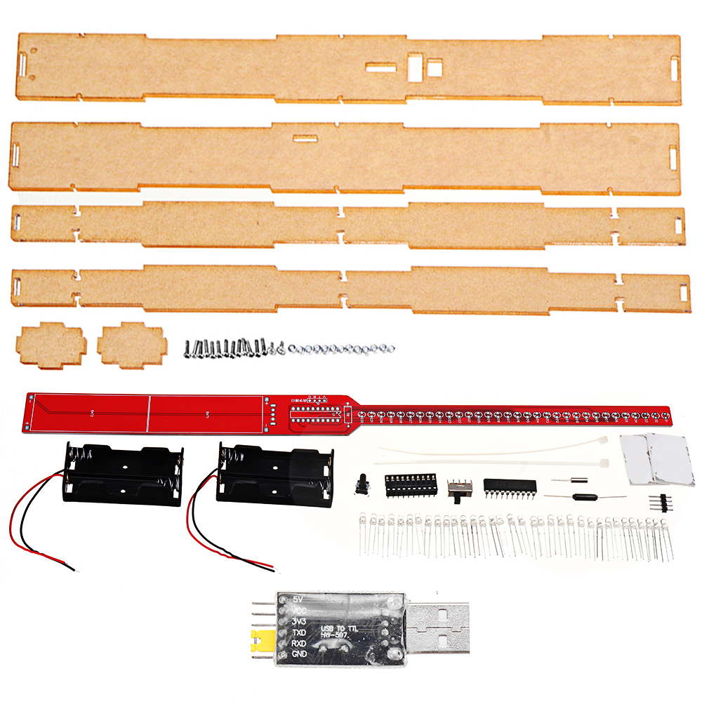 WangDaTao-HU-007-32-bit-Rocker-Making-Kit-Electronic-DIY-Soldering-Parts-51-Single-chip-LED-Flashing-1798358-1