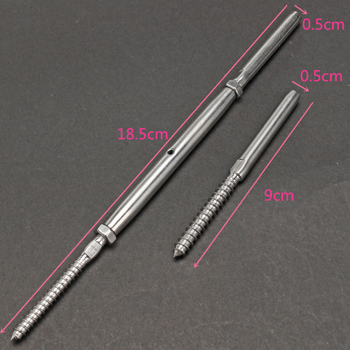 10Set-Balustrade-Cable-Fixing-Kit-Stainless-Steel-Lag-Screw-Swage-Terminal-1242466-6