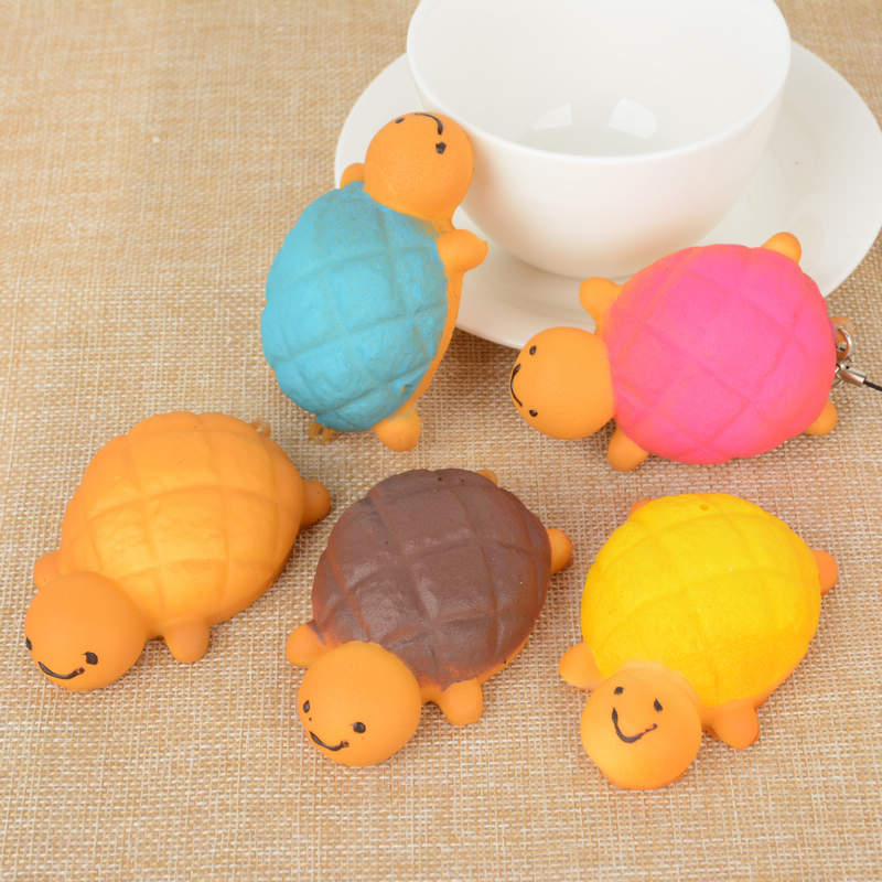 1PCS-10X13CM-Random-Kawaii-Turtle-Shape-Squishy-Toy-Cell-Phone-Chain-1110091-5