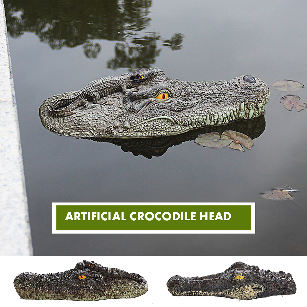 2-Styles-Artificial-Floating-Crocodile-Head-Garden-Pond-Pool-Decoration-Ornament-1724231-3
