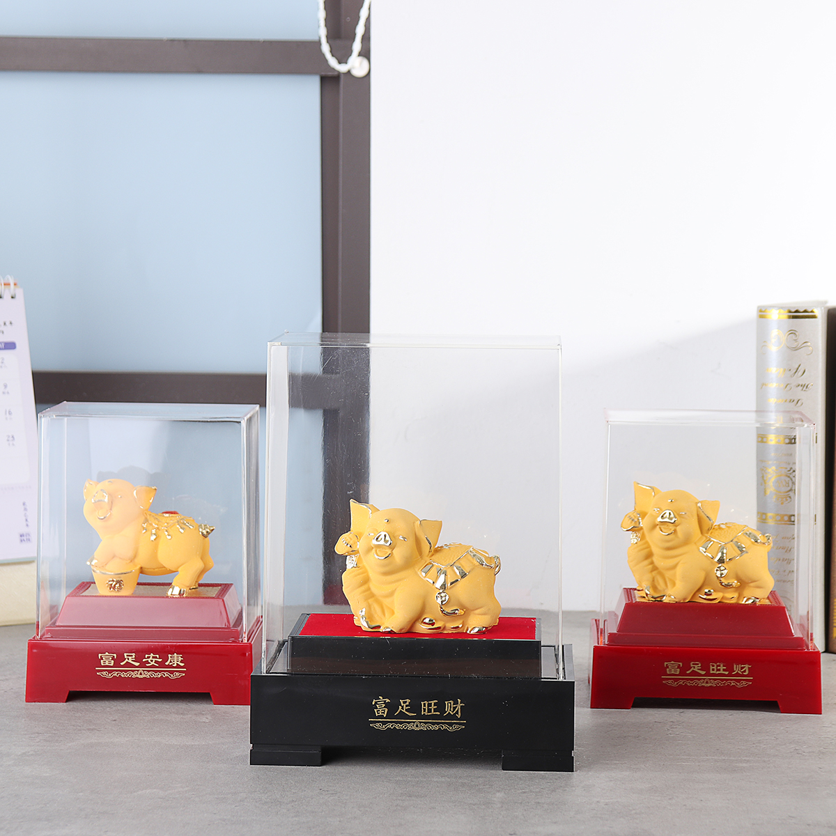 2019-Chinese-Zodiac-Gold-Pig-Money-Wealth-Statue-Office-Home-Decorations-Ornament-Gift-1515810-1