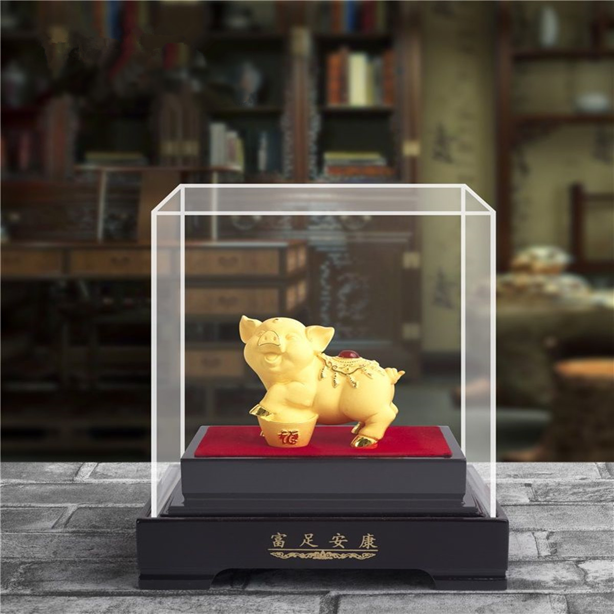 2019-Chinese-Zodiac-Gold-Pig-Money-Wealth-Statue-Office-Home-Decorations-Ornament-Gift-1515810-4