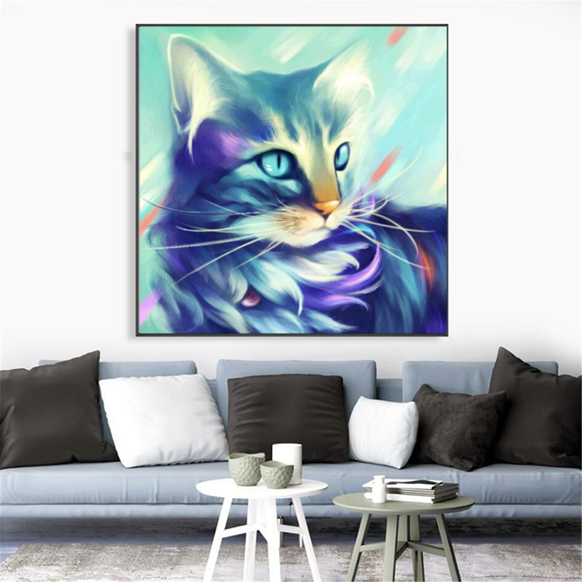 30times30CM-5D-Cat-DIY-Diamond-Paintings-Cross-Stitch-Tool-Set-Diamond-Embroidery-Box-Art-Craft-1326599-1