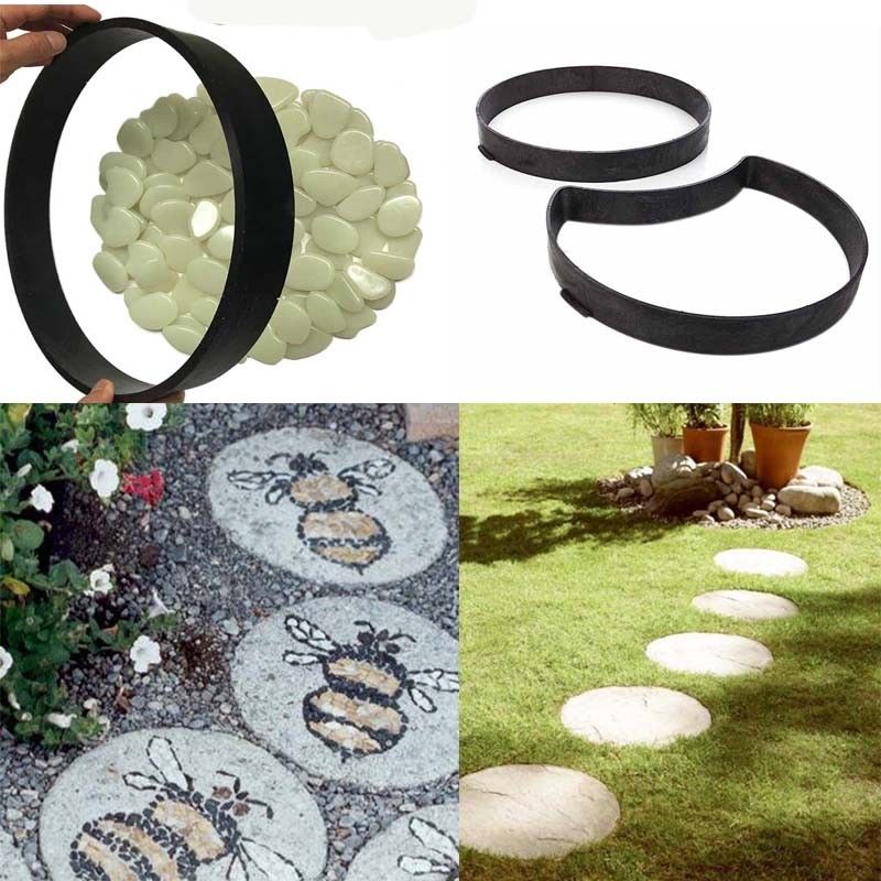 34cm-DIY-Plastic-Mold-Garden-Path-Pavement-Make-Mold-Road-Paving-Cement-Stone-Mould-Brick-1341957-5