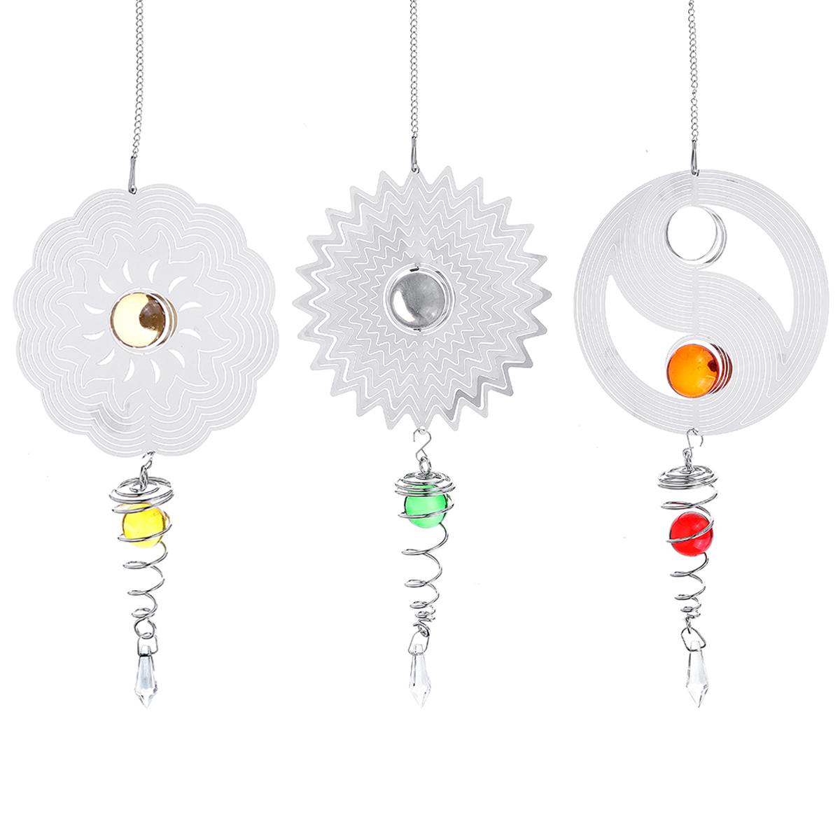 3D-Metal-Hanging-Silent-Wind-Spinner-Wind-Chimes-Bell-Garden-Decor-Ball-In-Center-1639639-3