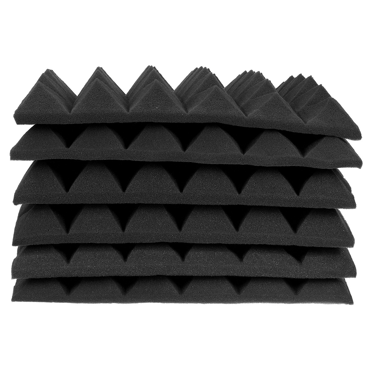 6Pcs-Acoustic-Panels-Tiles-Studio-Soundproofing-Insulation-Closed-Cell-Foam-1761605-4