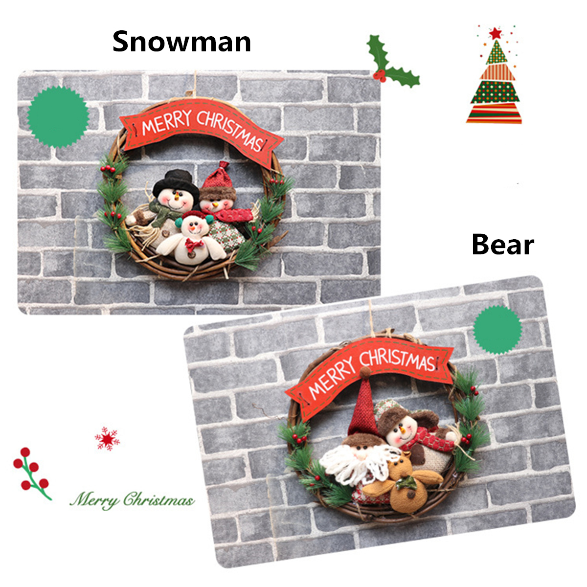 Christmas-Rattan-Wreath-Wall-Door-Decorations-Santa-Claus-Snowman-Bear-Garland-1406478-2