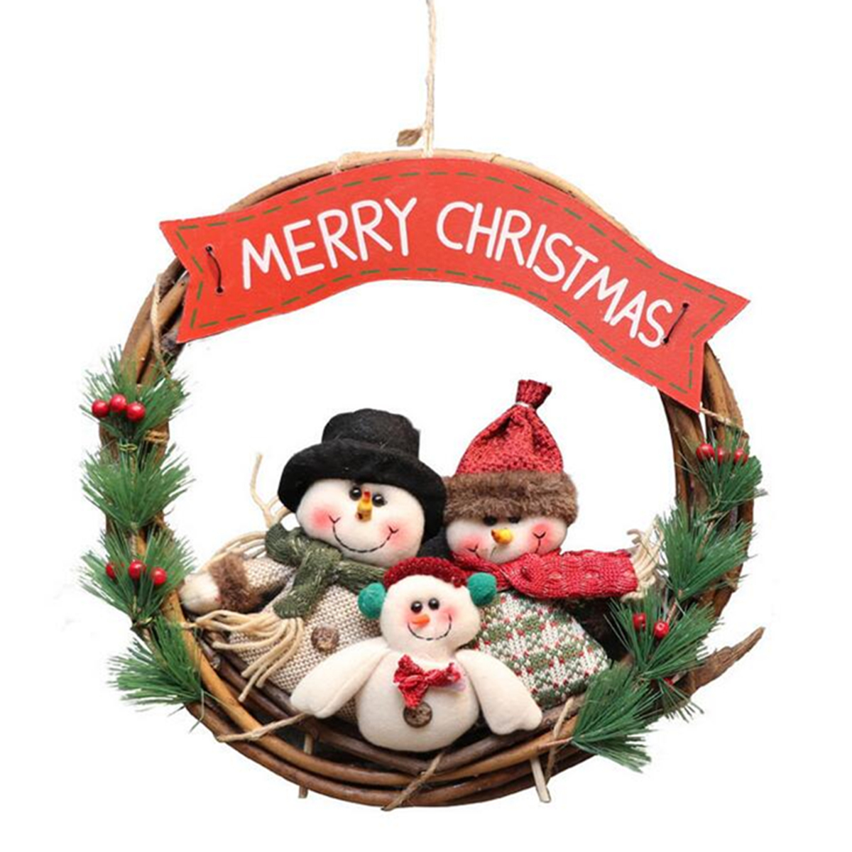 Christmas-Rattan-Wreath-Wall-Door-Decorations-Santa-Claus-Snowman-Bear-Garland-1406478-10