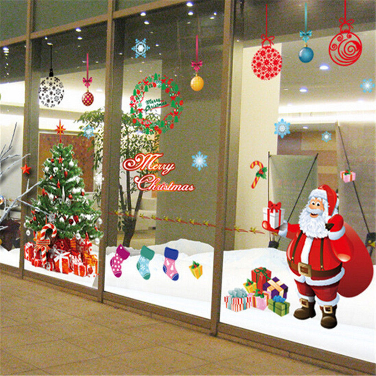 Christmas-Tree-Wall-Sticker-Santa-Claus-Gift-Wall-Art-Window-Home-Decoration-1086741-4