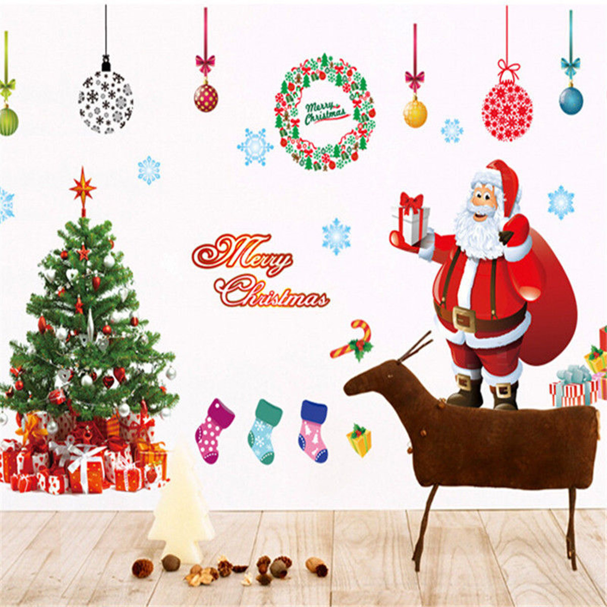 Christmas-Tree-Wall-Sticker-Santa-Claus-Gift-Wall-Art-Window-Home-Decoration-1086741-6