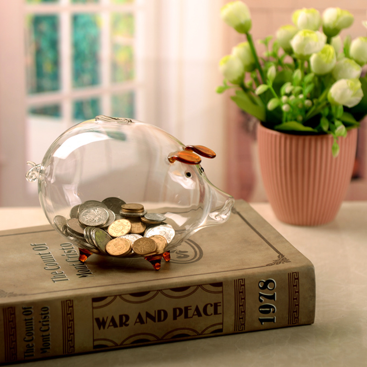 Clear-Glass-Piggy-Bank-Coin-Money-Cash-Collectible-Saving-Box-Jar-Gift-Pig-1498151-4