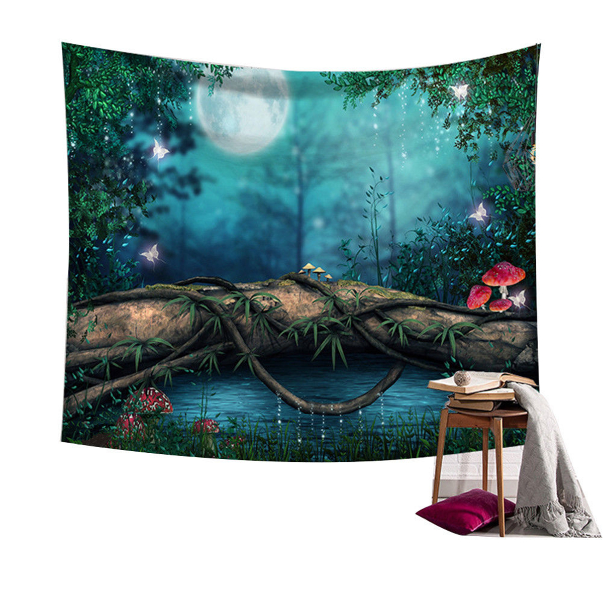 Fairy-Forest-Hanging-Wall-Tapestry-Bohemian-Hippie-Throw-Bedspread-Home-Decorations-1309251-6