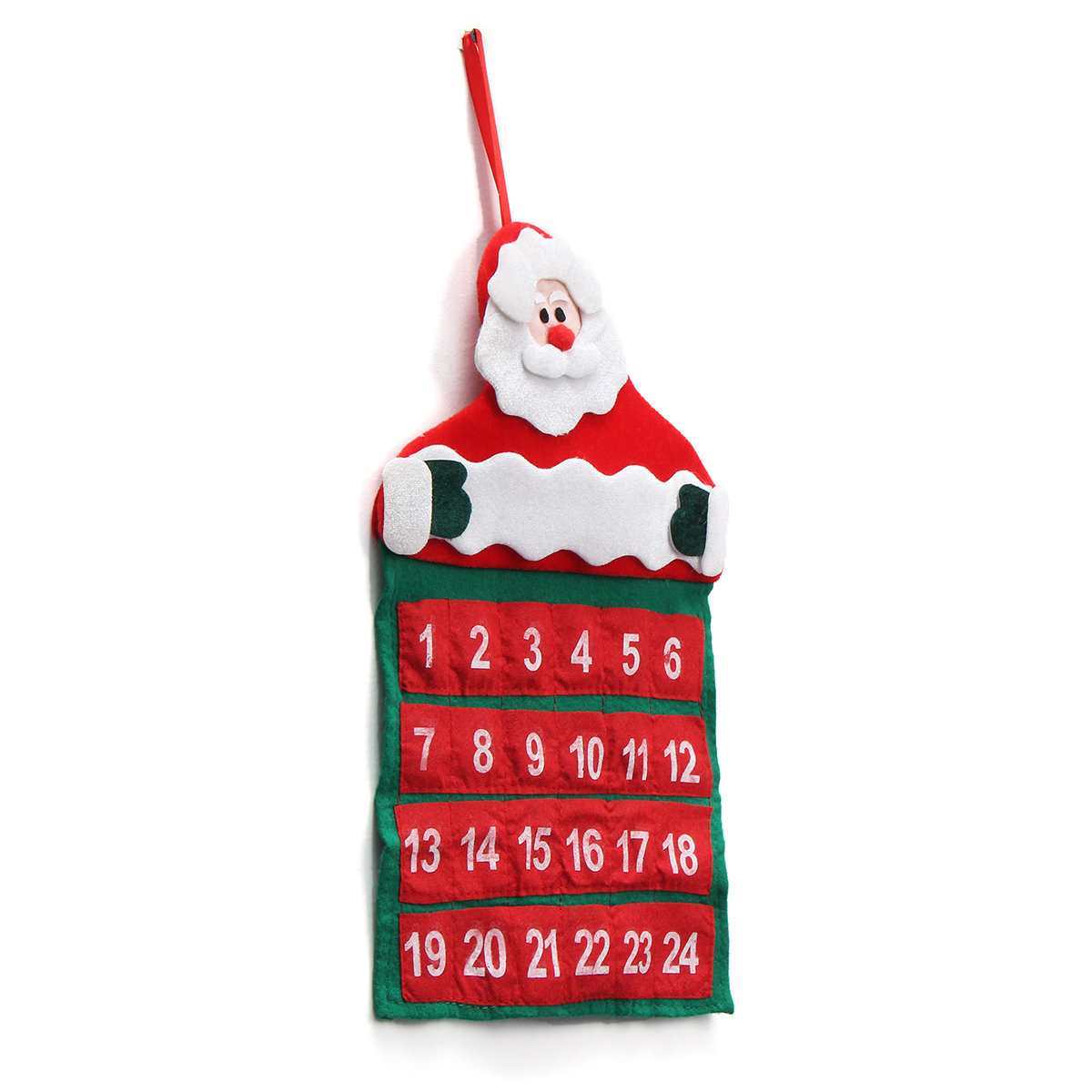 Felt-Christmas-Advent-Wall-Hanging-Calendar-Pockets-Santa-Reindeer-Snowman-Decorations-1462546-3