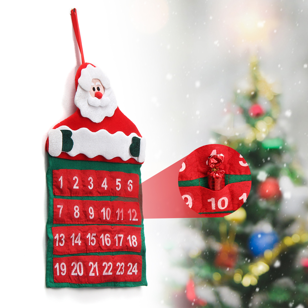 Felt-Christmas-Advent-Wall-Hanging-Calendar-Pockets-Santa-Reindeer-Snowman-Decorations-1462546-8