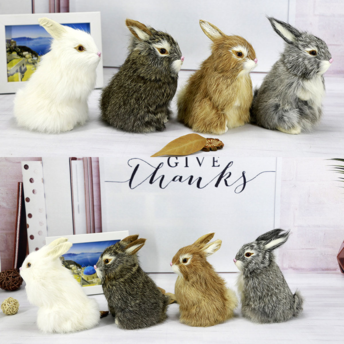 GrayYellowBrownWhite-Rabbits-Handmade-Easter-Bunnies-Home-Decorations-Desktop-Ornament-1452976-1