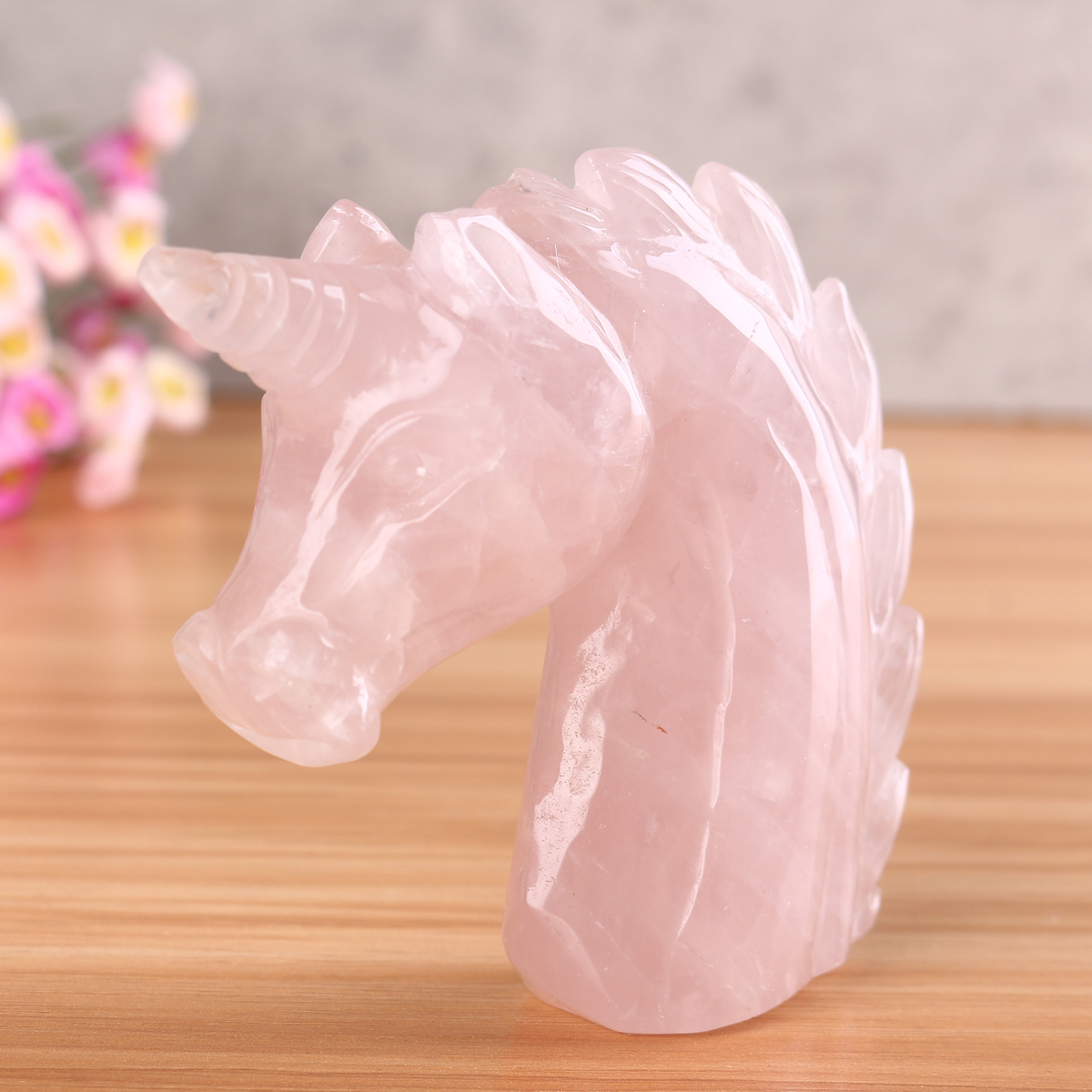 Large-Natural-Pink-Rose-Gemstone-Quartz-Hand-Carved-Unicorn-Crystals-Reiki-Healing-Stone-Statue-Deco-1558897-3