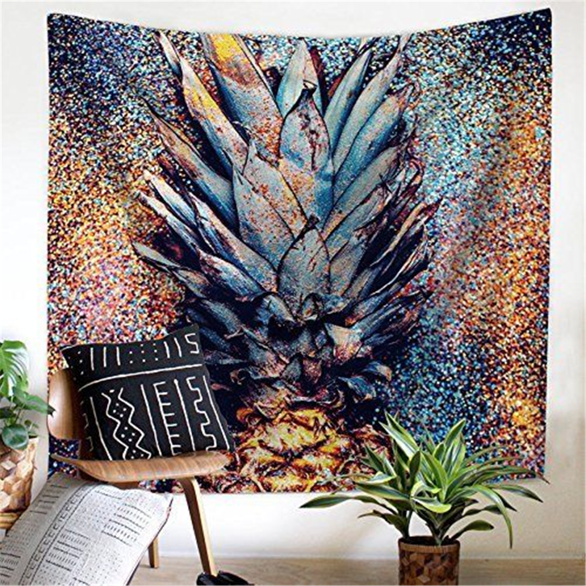 Mandala-Tapestry-Watercolor-Pineapple-Print-Indian-Wall-Hanging-Home-Decor-1385182-2