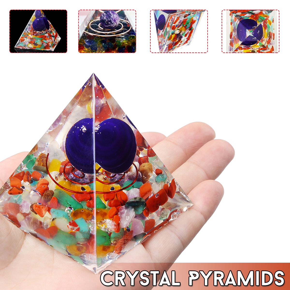 Reiki-Charged-Emerald-Clear-Quartz-Crystal-Orgone-Pyramid-Powerful-Decorations-1560801-9