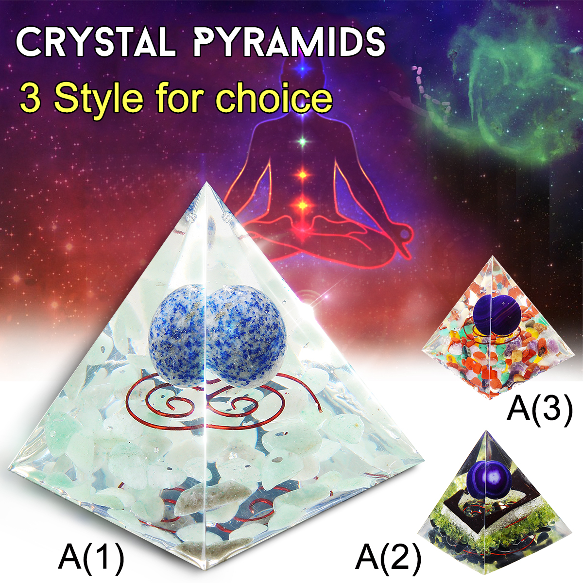Reiki-Charged-Emerald-Clear-Quartz-Crystal-Orgone-Pyramid-Powerful-Decorations-1560801-10