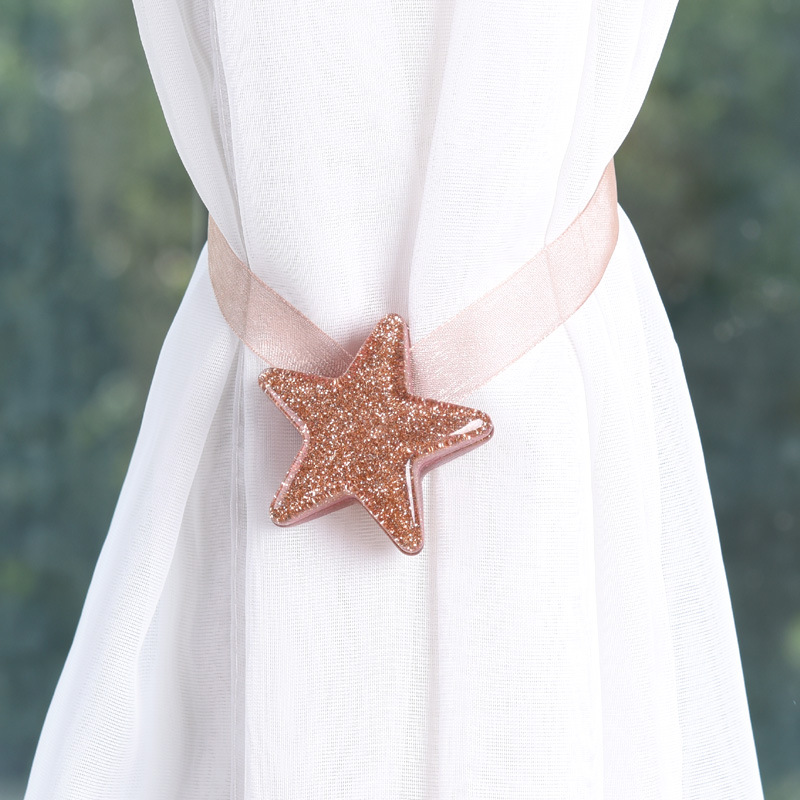 Shining-Star-Shaped-Magnet-Ribbon-Curtain-Tie-Concise-Style-Curtain-Buckle-1281837-5