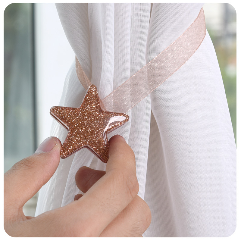 Shining-Star-Shaped-Magnet-Ribbon-Curtain-Tie-Concise-Style-Curtain-Buckle-1281837-8