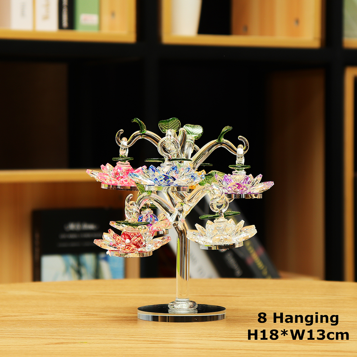 Transparent-Chirstmas-Tree-Hanging-Ornaments-60mm-Crystal-Glass-Lotus-Miniature-Figurine-Home-Decora-1453798-3