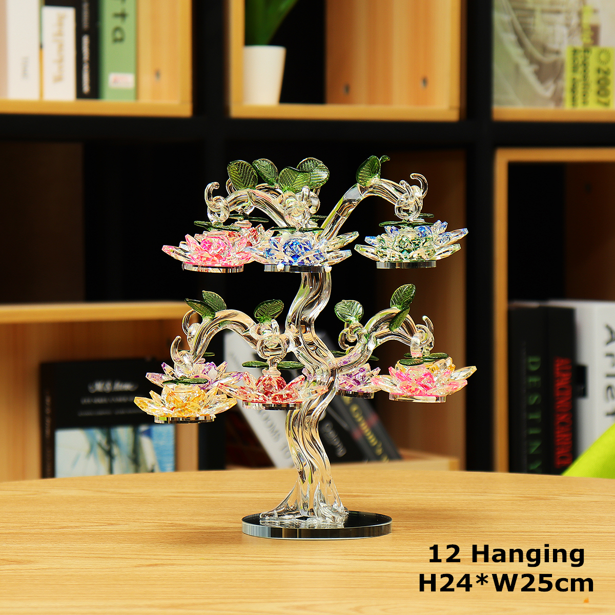 Transparent-Chirstmas-Tree-Hanging-Ornaments-60mm-Crystal-Glass-Lotus-Miniature-Figurine-Home-Decora-1453798-4