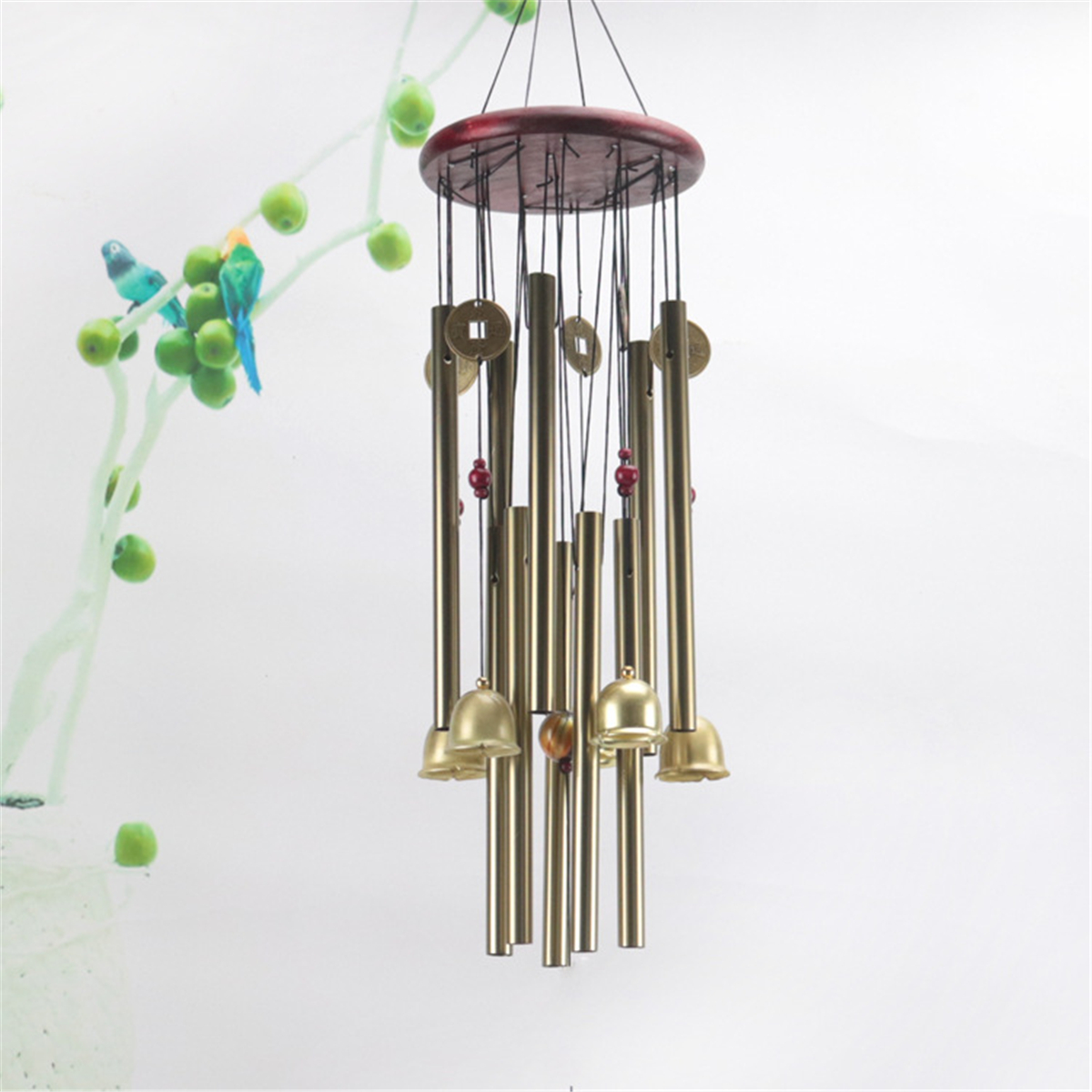 Wind-Chimes-Large-Tone-Resonant-Bell-10-Tubes-Chapel-Church-Garden-Decor-33quot-1694339-2