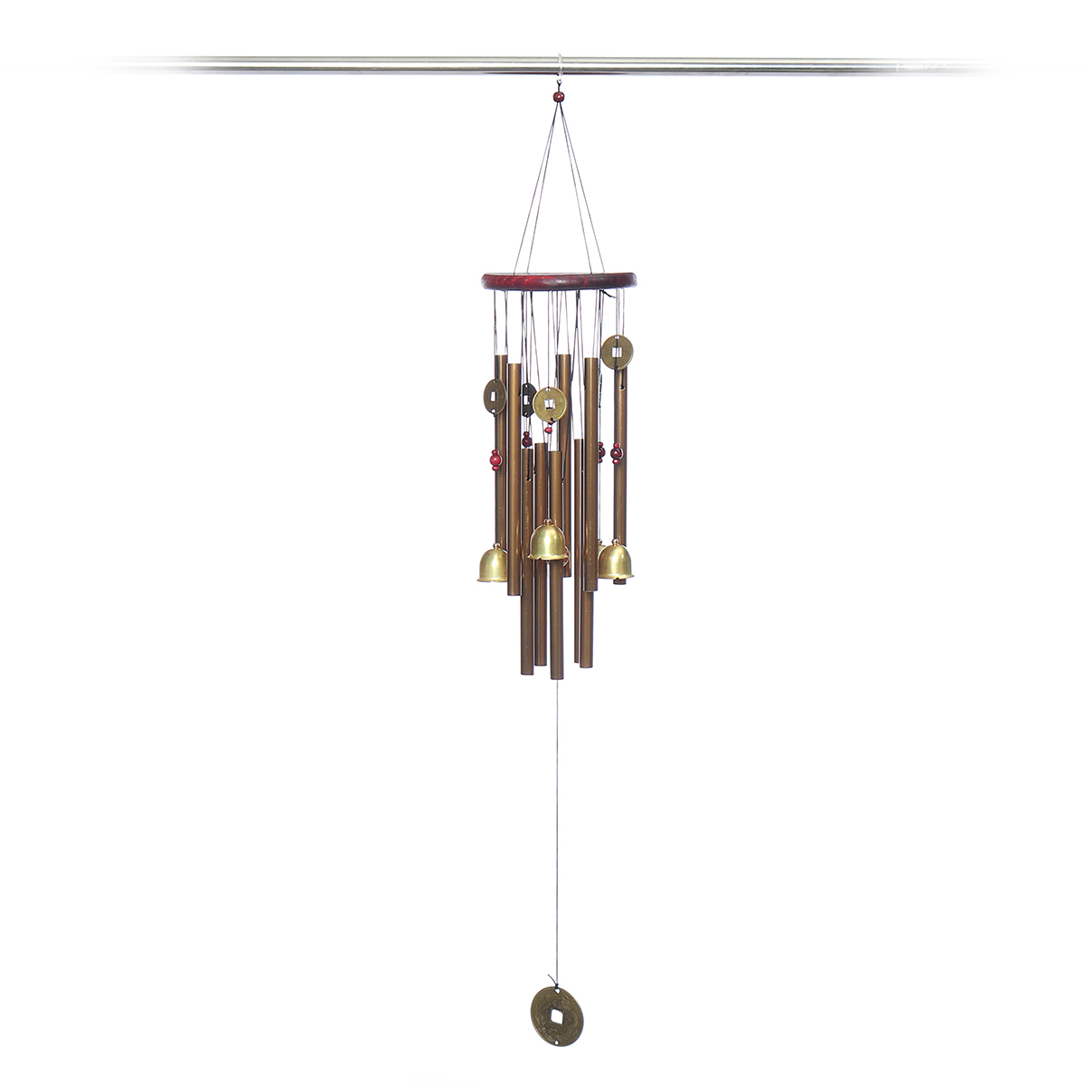 Wind-Chimes-Large-Tone-Resonant-Bell-10-Tubes-Chapel-Church-Garden-Decor-33quot-1694339-5