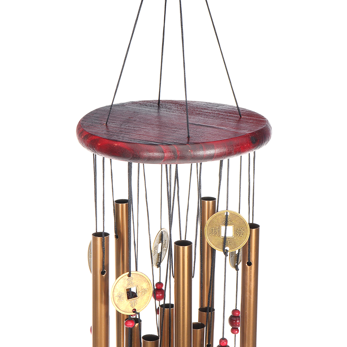 Wind-Chimes-Large-Tone-Resonant-Bell-10-Tubes-Chapel-Church-Garden-Decor-33quot-1694339-7