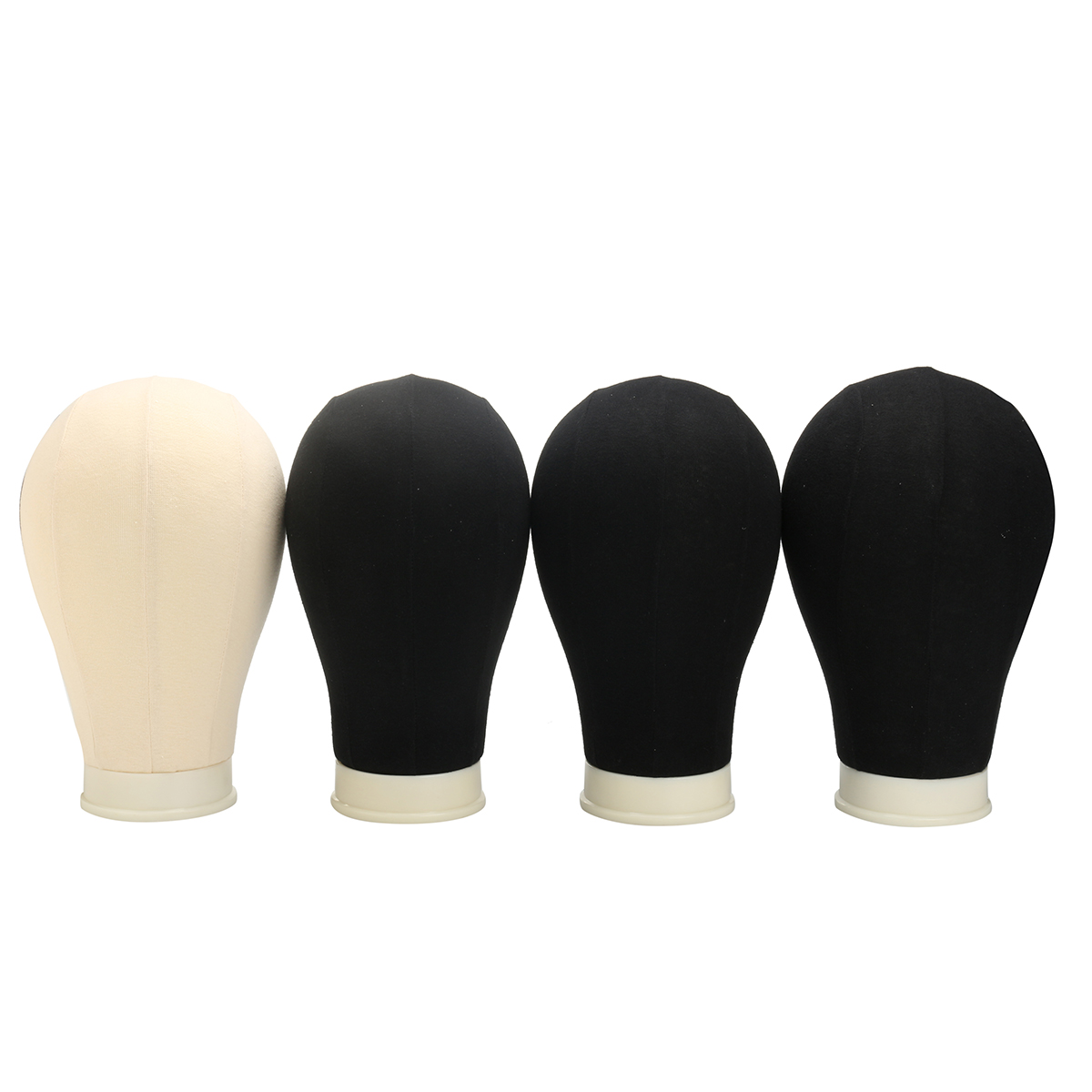 20-25-Canvas-Block-Head-Set-with-Mount-Hole-Plate-Mannequin-Model-Cap-Wigs-Jewelry-Display-Stand-1445404-2