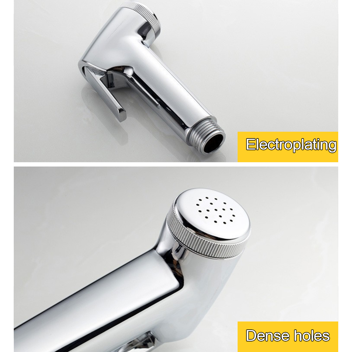 ABS-Hand-Held-Bidet-Spray-Toilet-Attachment-Diaper-Sprayer-Hose-Holder-Bathroom-1660807-12